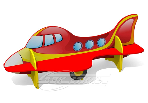 Детская скамейка С-170/1 "Самолет" двухсторонняя